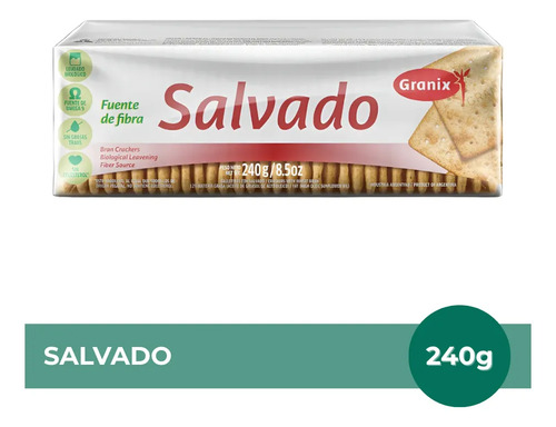 PACK X6 GALLETITAS GRANIX SALVADO 240G