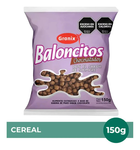 PACK X3 CEREAL GRANIX BALONCITOS CHOCOLATADOS 150G