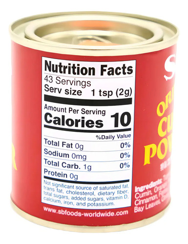 CURRY S&B EN POLVO POWDER ORIENTAL 85G