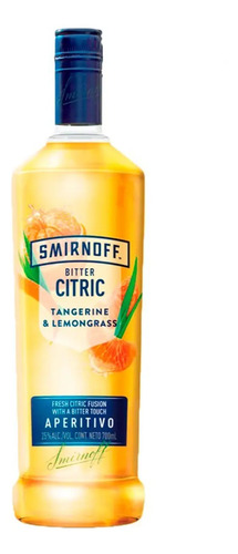 SMIRNOFF CITRIC TANGERINE & LEMONGRA 700ML