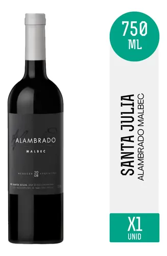 PACK X6 VINO ALAMBRADO MALBEC 750ML