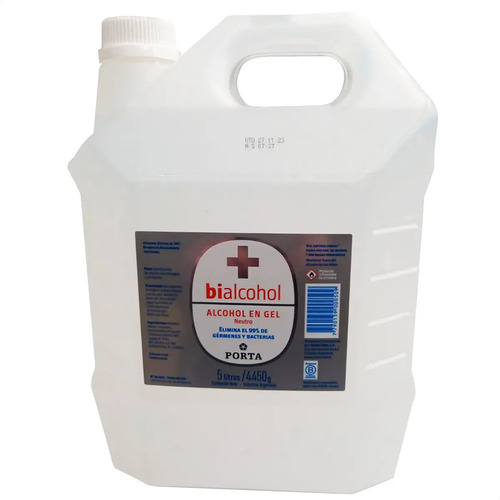 ALCOHOL EN GEL BIALCOHOL NEUTRO BIDON 5 LITROS