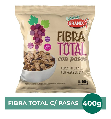 CEREAL GRANIX  INTEGRAL FIBRA TOTAL CON PASAS 400G