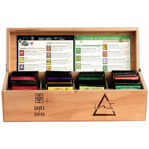 TE INTI ZEN CAJA DE MADERA PARAISO 60 SAQUITOS SURTIDOS