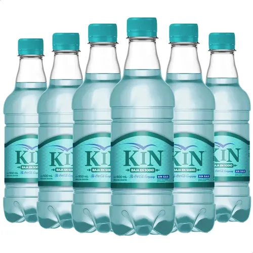 PACK X6 AGUA DE MESA MINERAL KIN SIN GAS 500ML