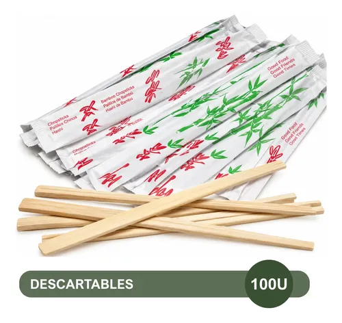 PACK X100 PALITOS SUSHI CHINOS DESCARTABLES 23CM