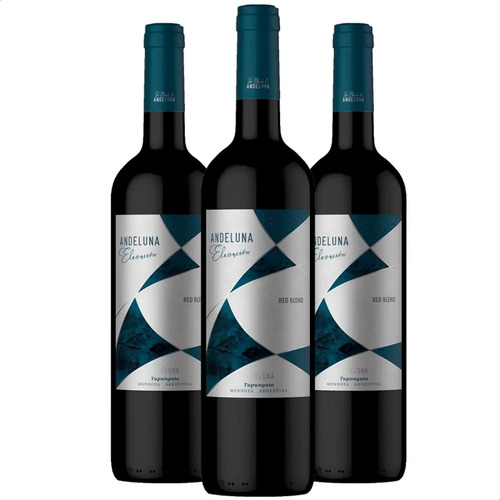 PACK X3 VINO ANDELUNA ELEVACION RED BLEND 750ML