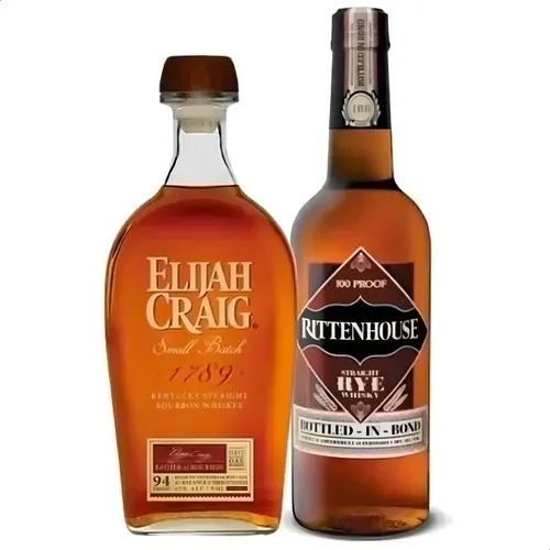 COMBO X2 WHISKY ELIJAH CRAIG + WHISKY RITTENHOUSE RYE