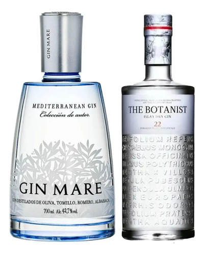 GIN THE BOTANIST ISLAY DRY + GIN MARE GINEBRA
