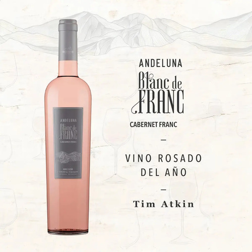VINO ANDELUNA BLANC DE FRANC CABERNET FRANC 750ML