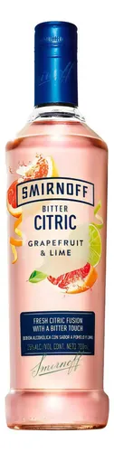 PACK X6 VODKA SMIRNOFF BITTER CITRIC GRAPEFRUIT & LIME 700ML