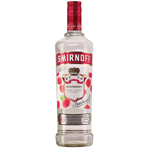 PACK X6 VODKA SMIRNOFF RASPBERRY 700ML