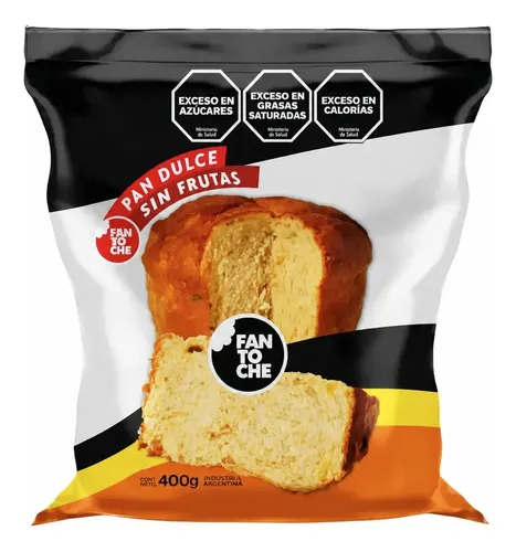 PAN DULCE FANTOCHE SIN FRUTAS 500G X3UNID