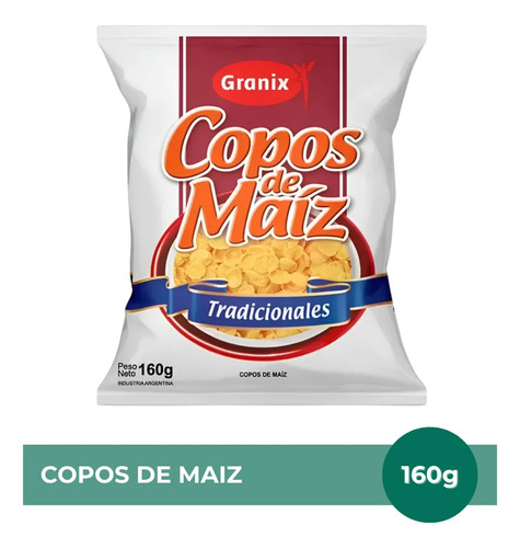 PACK X6 CEREAL GRANIX COPOS DE MAIZ TRADICIONALES 160G
