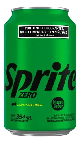 PACK X12 GASEOSA SPRITE SIN AZUCAR LATA 354ML
