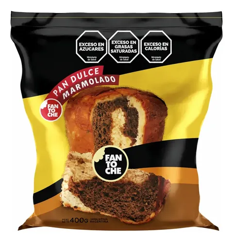 PAN DULCE FANTOCHE MARMOLADO 400G X6UNID
