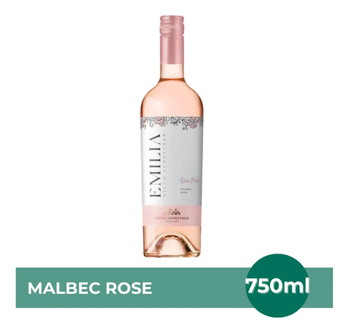 PACK X6 VINO EMILIA ROSADO MALBEC NIETO SENETINER 750ML