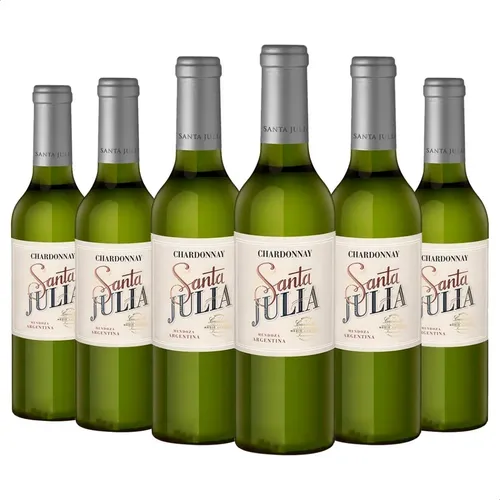 PACK X6 VINO SANTA JULIA CHARDONNAY 375ML