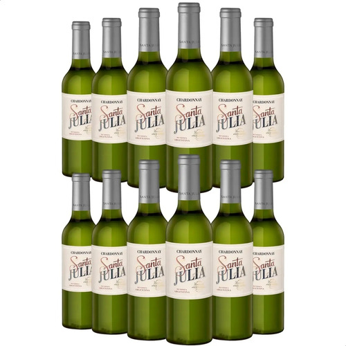 PACK X12 VINO SANTA JULIA CHARDONNAY 375ML