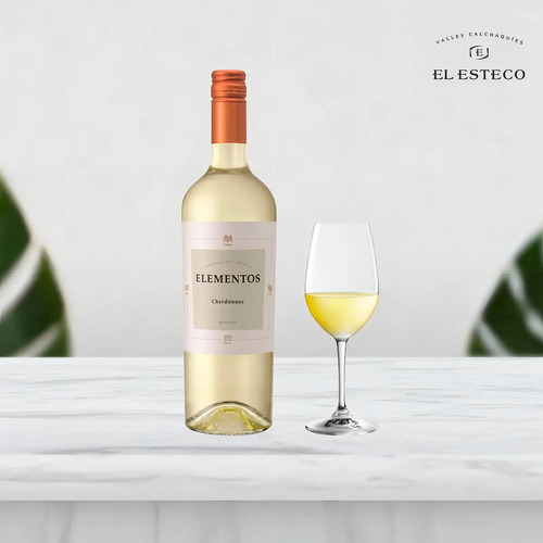 PACK X12 VINO ELEMENTOS CHARDONNAY 750ML