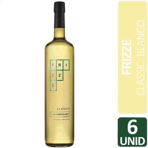 PACK X6 VINO FRIZZE BLANCO 750ML
