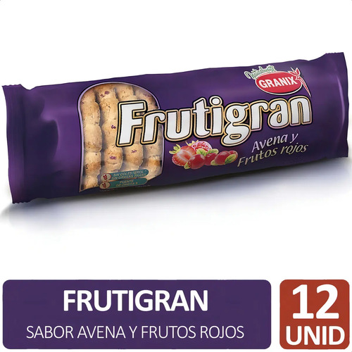 GALLETITAS FRUTIGRAN AVENA Y FRUTOS ROJOS GRANIX 175G
