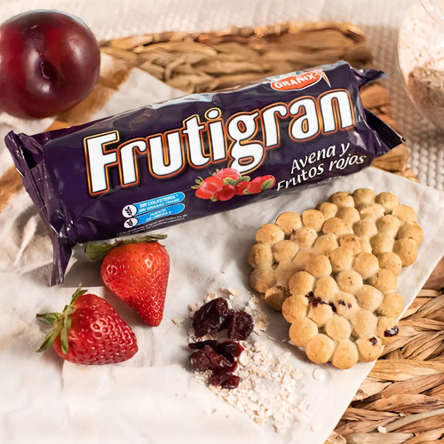 GALLETITAS FRUTIGRAN AVENA Y FRUTOS ROJOS GRANIX 175G