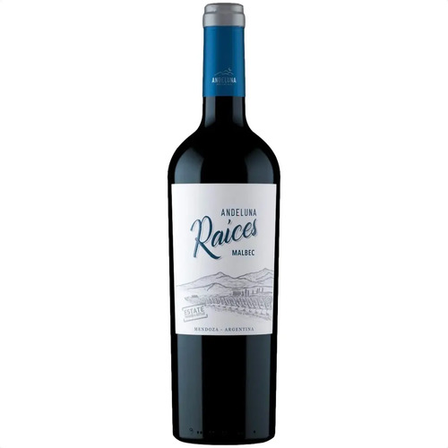 PACK X12 VINO ANDELUNA RAICES MALBEC 750ML