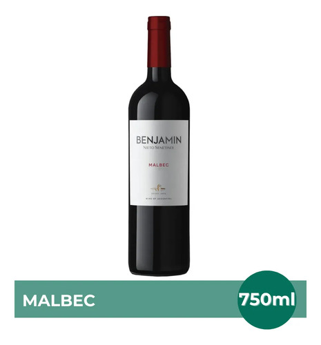 PACK X12 VINO BENJAMIN MALBEC 750ML