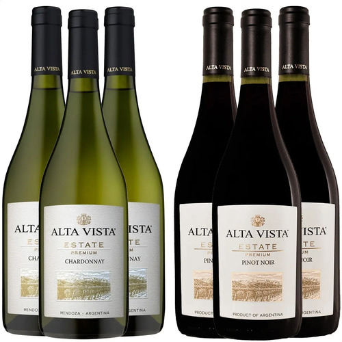 COMBO X6 VINO ALTA VISTA ESTATE CHARDONNAY + PINOT NOIR