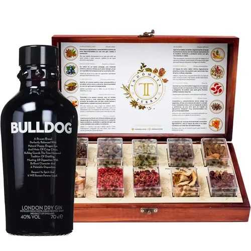 COMBO GIN BULLDOG 700ML + BOTANICOS INDOMITA TERRA