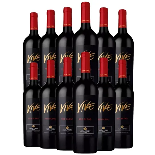 PACK X12 VINO ALTA VISTA VIVE RED BLEND 750ML