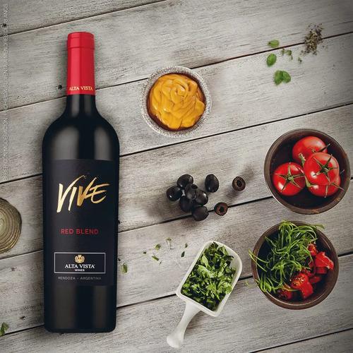 PACK X12 VINO ALTA VISTA VIVE RED BLEND 750ML