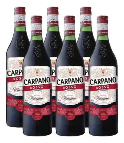 PACK X6 APERITIVO CARPANO ROSSO 950ML