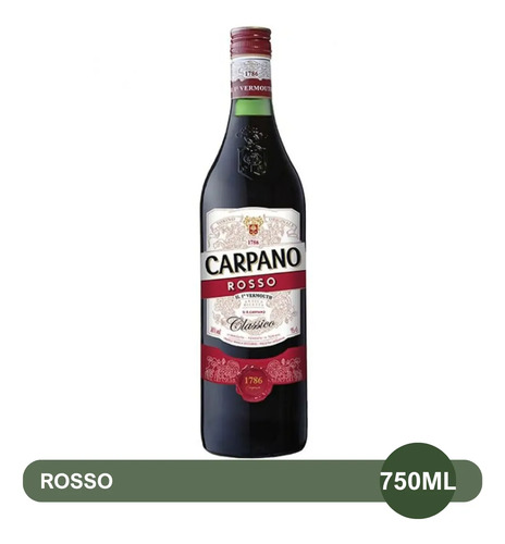 PACK X12 APERITIVO CARPANO ROSSO 950ML