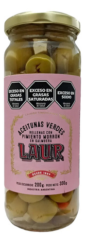 ACEITUNAS LAUR VERDES RELLENAS 320G
