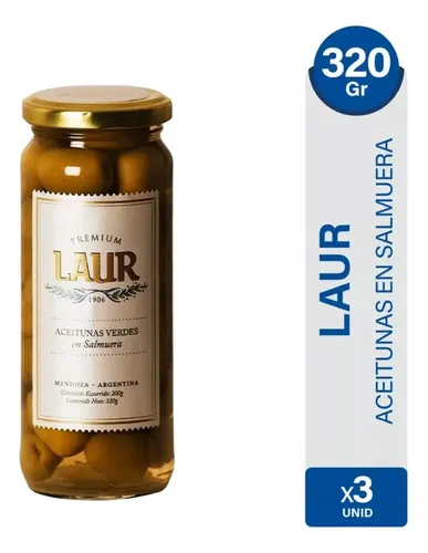 PACK X3 ACEITUNAS VERDES EN SALMUERA PREMIUM 320G