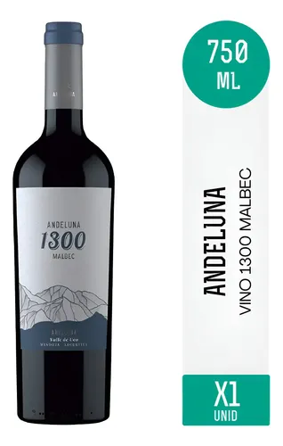 VINO ANDELUNA 1300 MALBEC TINTO 750ML
