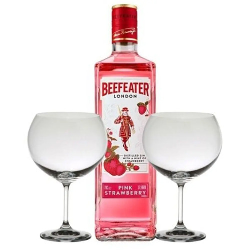 COMBO GIN BEEFEATER PINK STRAWBERRY 700ML + 2 COPONES