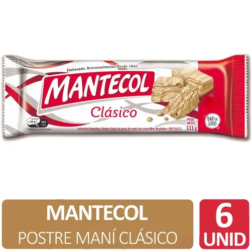 PACK X6 MANTECOL CLASICO 111G
