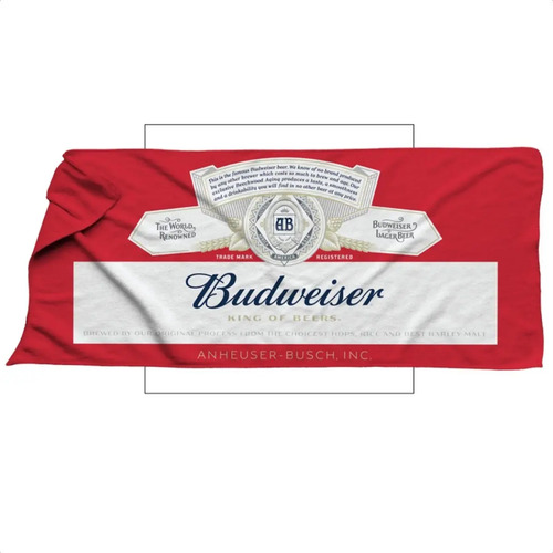 COMBO X6 CERVEZA BUDWEISER LATA 410 + LONA BUDWEISER TOALLA