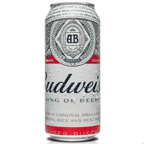 COMBO X6 CERVEZA BUDWEISER LATA 410ML + FRAPERA ALUMINIO