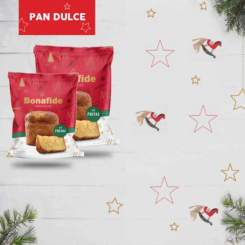 PAN DULCE BONAFIDE SIN FRUTAS 400G