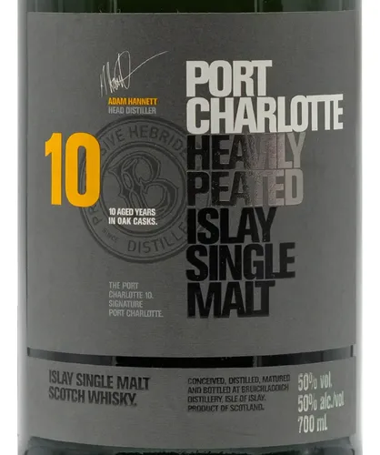 WHISKY BRUICHLADDICH PORT CHARLOTTE 10 AÑOS 700ML