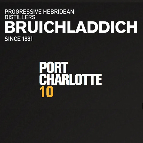 WHISKY BRUICHLADDICH PORT CHARLOTTE 10 AÑOS + 2 VASO WHISKY