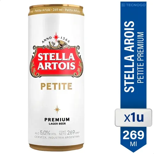 CERVEZA STELLA ARTOIS LATA 269ML UNIDAD