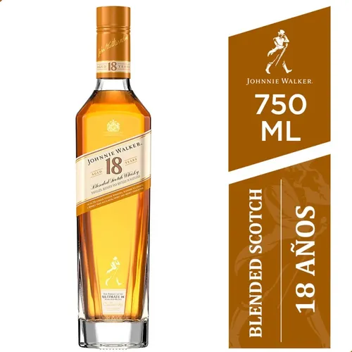 WHISKY JOHNNIE WALKER 18 AÑOS ESTUCHE 2 VASOS