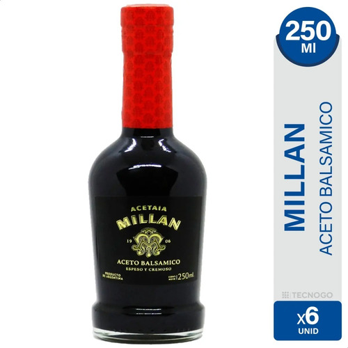 PACK X6 ACETO BALSAMICO LAUR MILLAN 250ML
