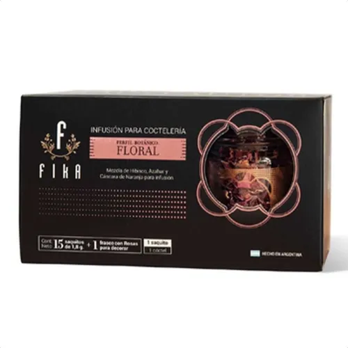 INFUSION FLORAL COCTELERIA FIKA X15 SAQUITOS