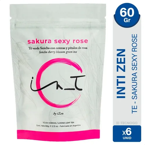 PACK X6 TE INTI ZEN EN HEBRAS SAKURA SEXY ROSE DOYPACK 60G